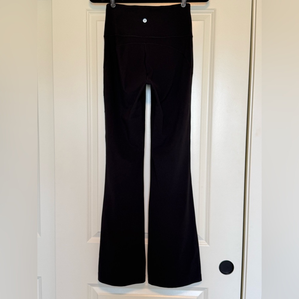 Lululemon Black Women's Flared Leggings - Picture 2 of 4